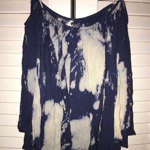 Tie dye off the shoulder top